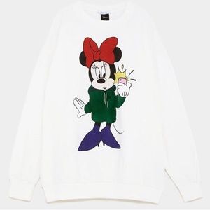 Zara x Disney Minnie Mouse Selfie Sweatshirt